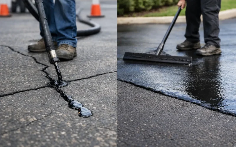 Asphalt Crack Filling vs Sealcoating: Which First?
