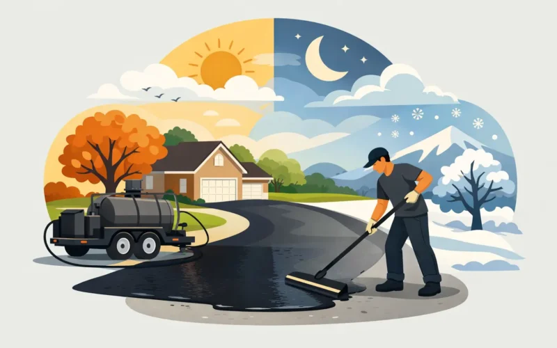 Best Time to Sealcoat Asphalt Driveway in PA
