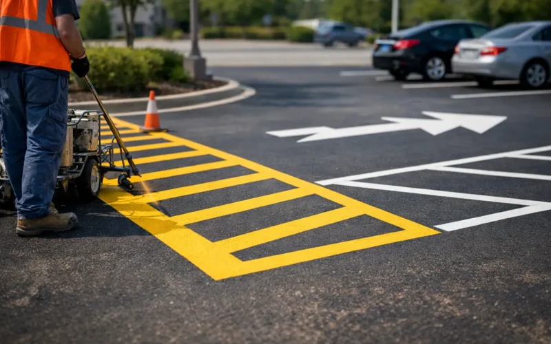 How to Improve Parking Lot Safety Markings